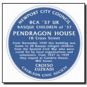 Blue Plaque at Pendragon House